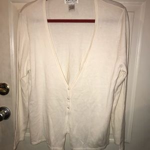 Kim Parrish large off white cardigan